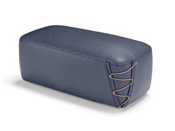 KEA - Rectangular leather pouf by Max Divani - view 2